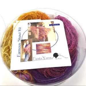 FIESTA YARNS knitting 🧶 yarn 🧶 shawl kit - NWOT